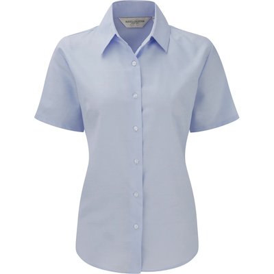 Camisa de manga corta de mujer Oxford Blue M