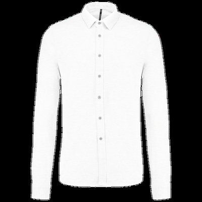 Camisa Manga Larga Algodón White S