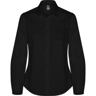 Camisa mujer manga larga Negro 3XL