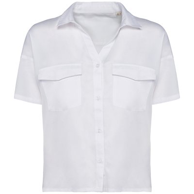 Camisa oversize mujer Washed white XS