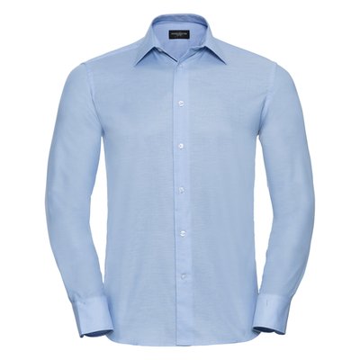 Camisa oxford Corte entallado de manga larga Oxford Blue L