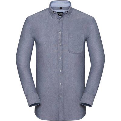 Camisa Oxford efecto lavado Oxford Navy / Oxford Blue XXL