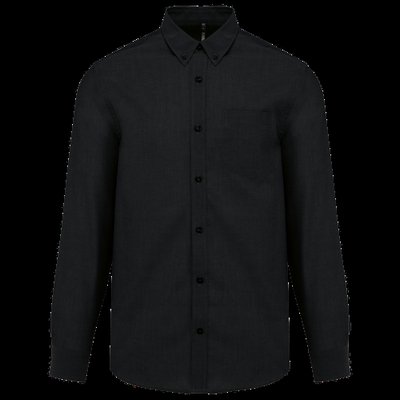 Camisa oxford hombre algodón poliéster Black XL