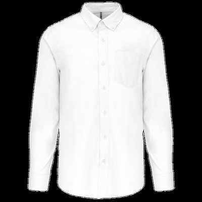 Camisa oxford hombre algodón poliéster White 5Xl
