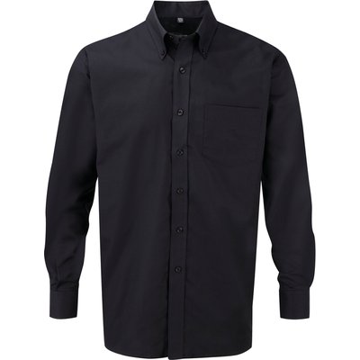 Camisa Oxford hombre planchado mínimo Black M