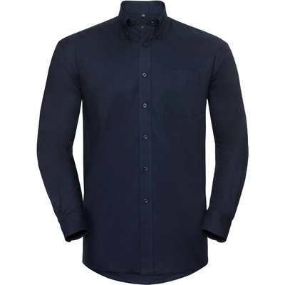 Camisa Oxford hombre planchado mínimo Bright Navy 5Xl