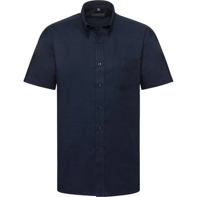 Camisa Oxford DE manga corta hombre Bright Navy XXL
