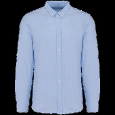 Camisa Oxford manga larga hombre entallada Oxford Sky BLue 4XL