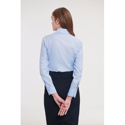 Camisa Oxford manga larga mujer