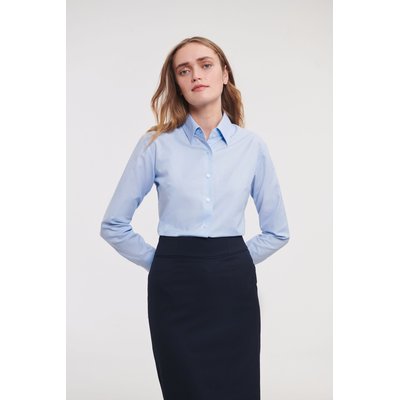 Camisa Oxford manga larga mujer