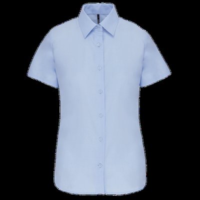 Camisa oxford mujer manga corta Oxford Blue Xl