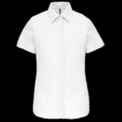 Camisa oxford mujer manga corta White Xxl