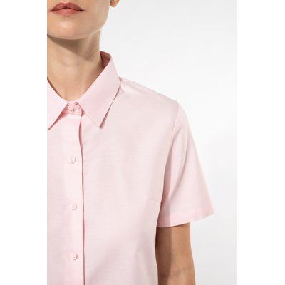 Camisa oxford mujer manga corta