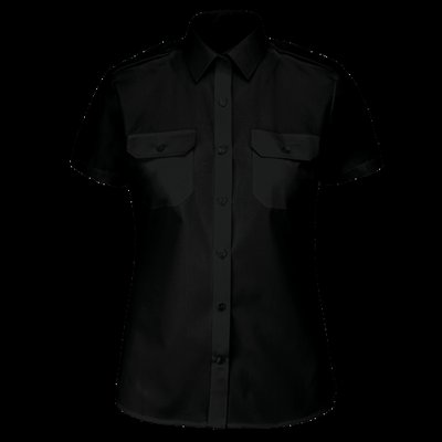 Camisa piloto manga corta mujer Black L