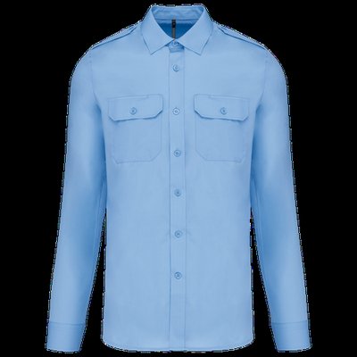 Camisa de piloto manga larga para hombre Sky Blue 3Xl