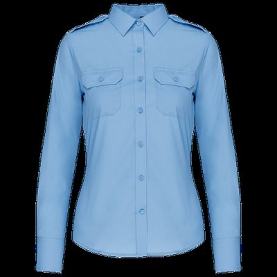 Camisa piloto manga larga mujer Sky Blue Xl