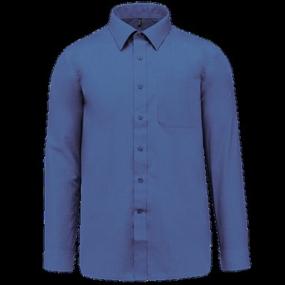Camisa de polialgodón hombre Cobalt Blue L