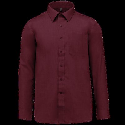 Camisa de polialgodón hombre Wine 4Xl