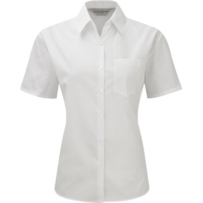 Camisa de polialgodón mujer White M