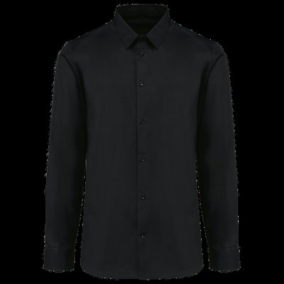 Camisa popelina algodón hombre Black XXL
