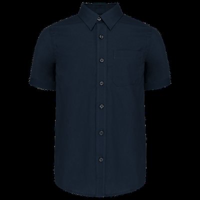Camisa popelina manga corta infantil Navy 8/10 Ans
