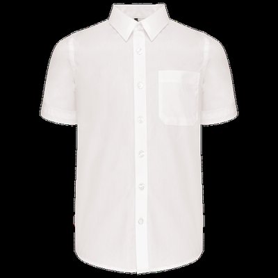 Camisa popelina manga corta infantil White 8/10 ans