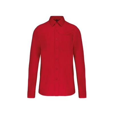 Camisa popelina manga larga hombre Classic Red 3XL