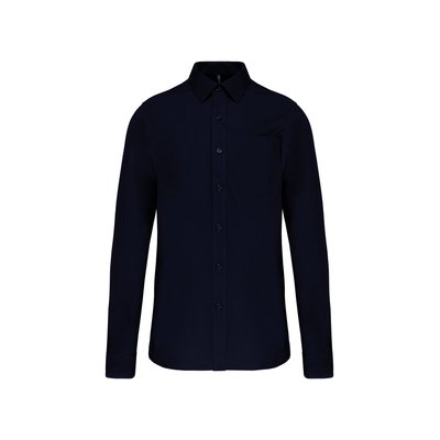 Camisa popelina manga larga hombre Navy 5XL