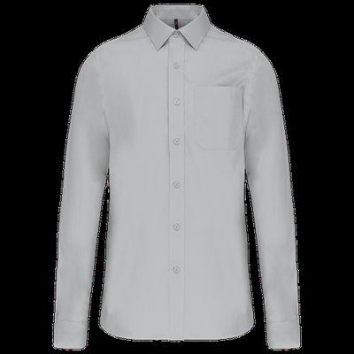 Camisa popelina manga larga hombre Snow Grey Xxl