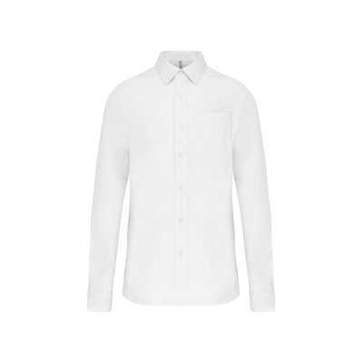 Camisa popelina manga larga hombre White 3Xl