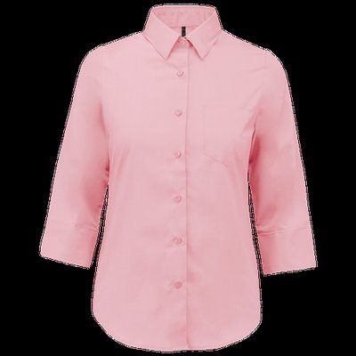 Camisa popelina media manga mujer Pale Pink XL