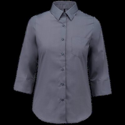 Camisa popelina media manga mujer Urban Grey 4XL