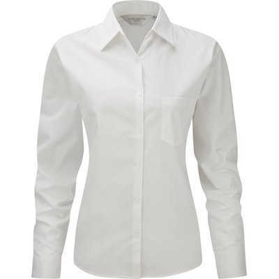 Camisa popelina mujer White Xs