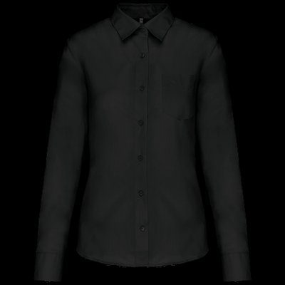 Camisa popelina polialgodón mujer Black L