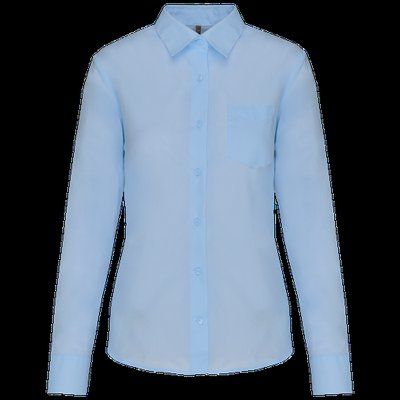 Camisa popelina polialgodón mujer Bright Sky L