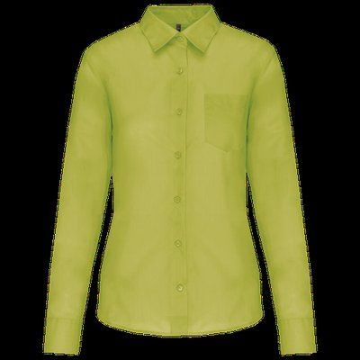 Camisa popelina polialgodón mujer Burnt Lime XL