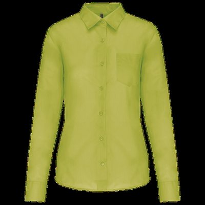 Camisa popelina polialgodón mujer Burnt Lime Xs