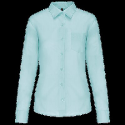 Camisa popelina polialgodón mujer Ice Mint Xs