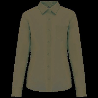 Camisa popelina polialgodón mujer Light Khaki L
