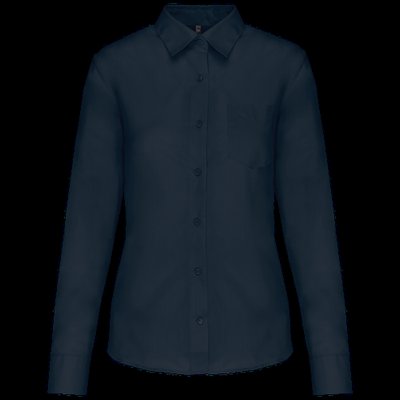 Camisa popelina polialgodón mujer Navy L