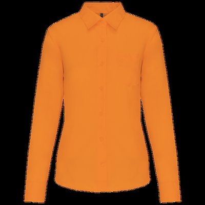 Camisa popelina polialgodón mujer Orange 3XL