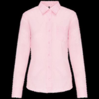 Camisa popelina polialgodón mujer Pale Pink Xs