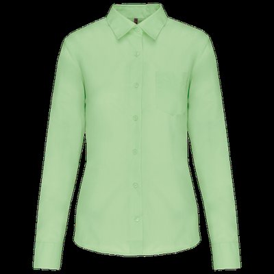 Camisa popelina polialgodón mujer Pistachio Green XL