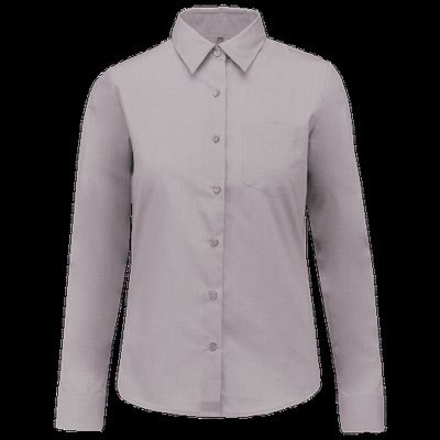 Camisa popelina polialgodón mujer Silver XL