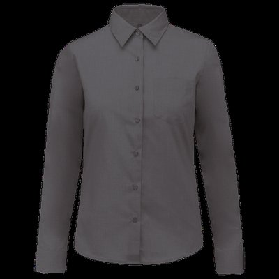 Camisa popelina polialgodón mujer Urban Grey S