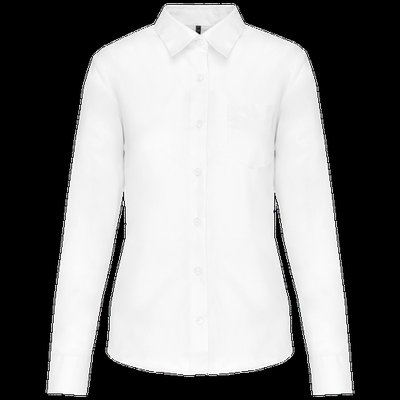Camisa popelina polialgodón mujer White L