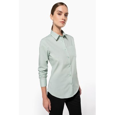 Camisa popelina polialgodón mujer