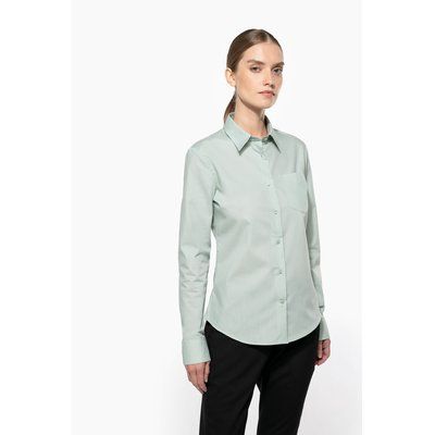 Camisa popelina polialgodón mujer