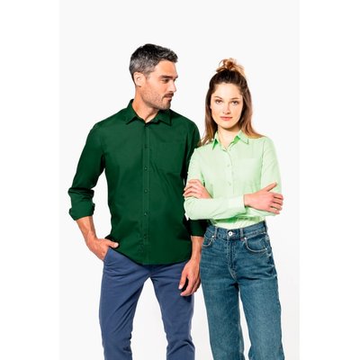 Camisa popelina polialgodón mujer