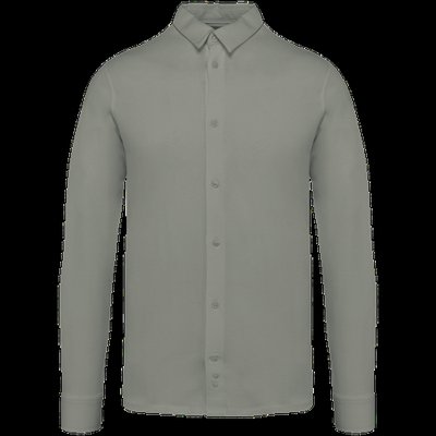 Camisa punto jersey algodón Almond Green L